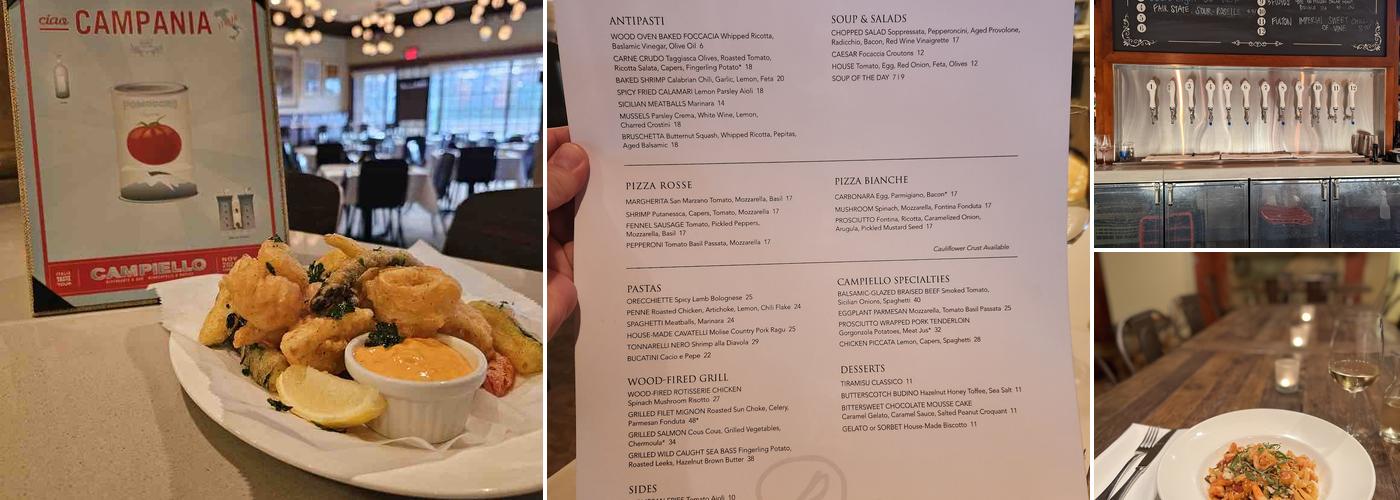 Campiello Menu
