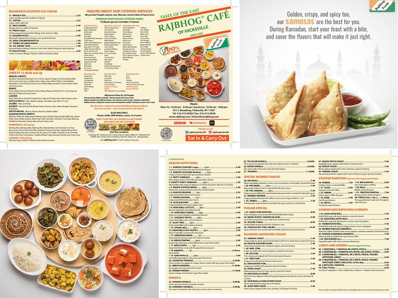 Rajbhog Café Menu