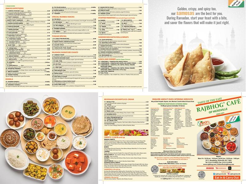 Rajbhog Café Menu