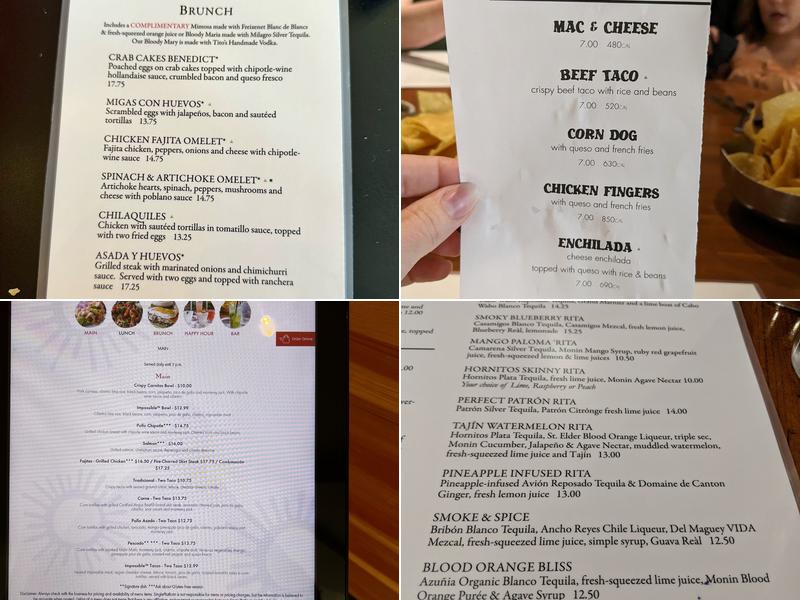 Cantina Laredo Menu