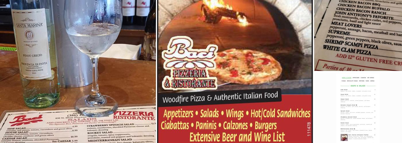 Baci Pizzeria Ristorante Menu