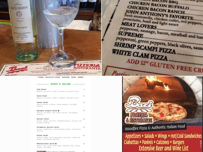 Baci Pizzeria Ristorante Menu