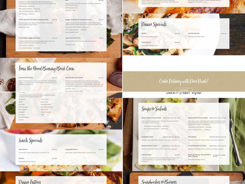 Ettore's Bakery and Restaurant Menu