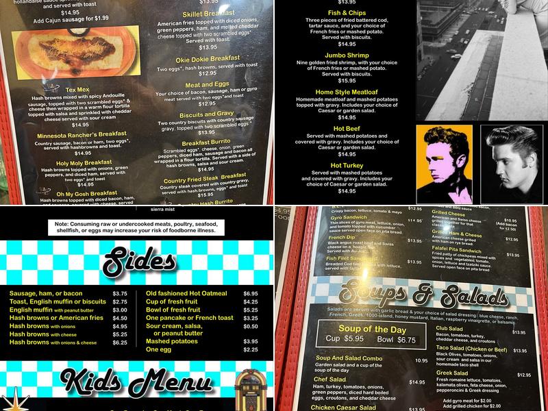 Valley Diner Menu