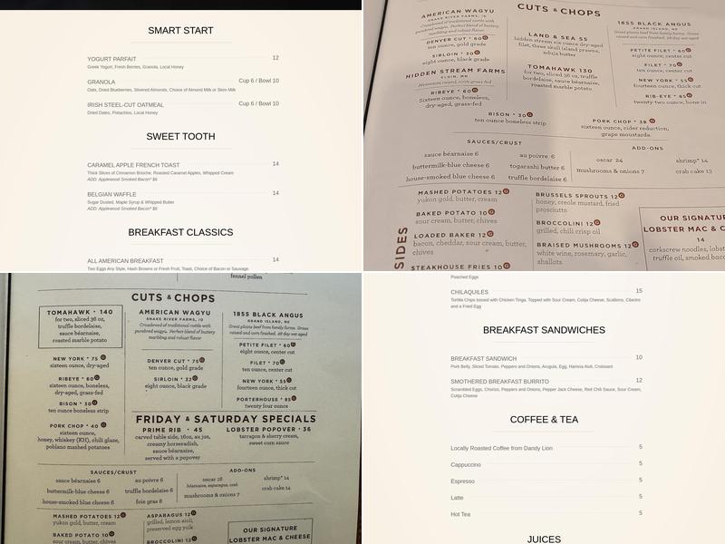 Bloomington ChopHouse Menu