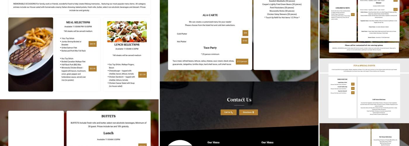 Casper's Cherokee of Eagan Menu