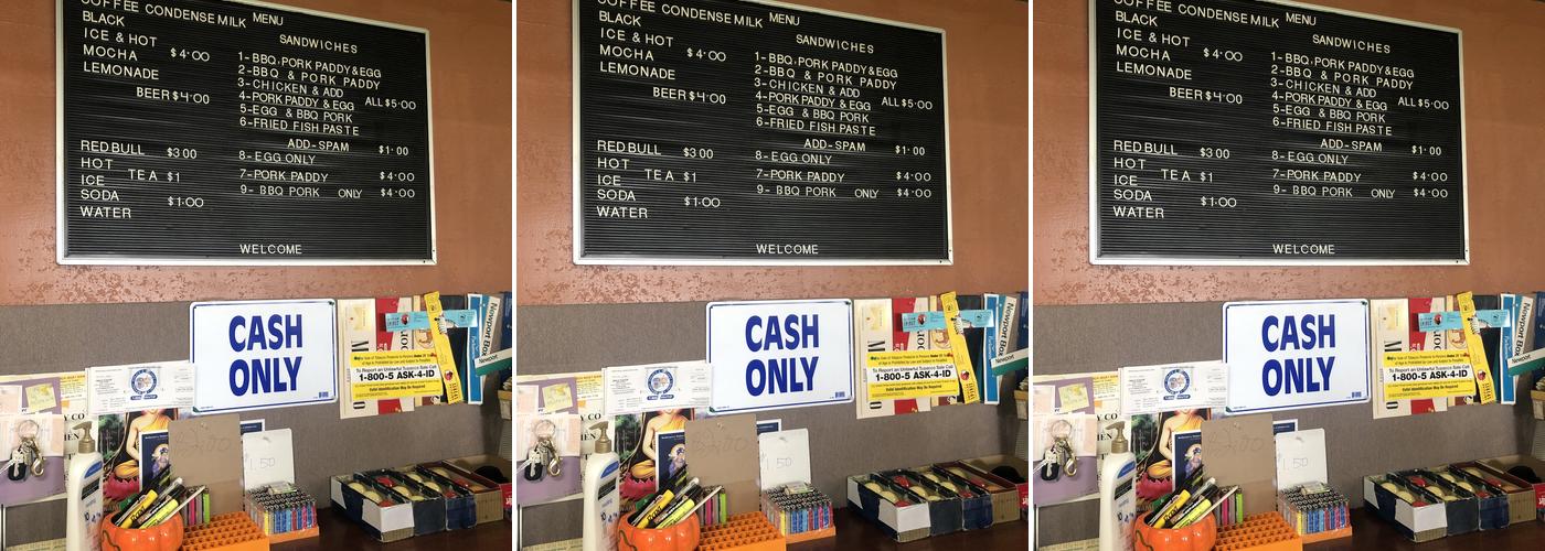 Sam's Café Menu