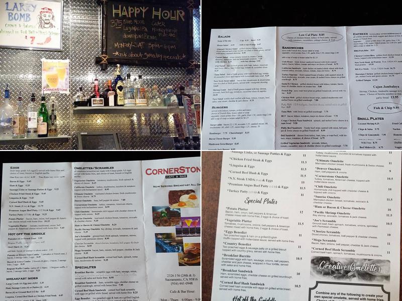 Cornerstone Café & Bar Menu
