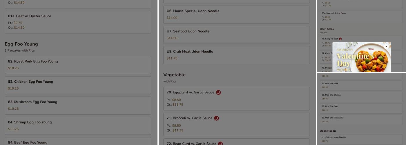 88 Ho Hing Kitchen Menu