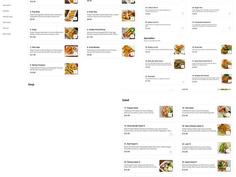 Sala Thai Menu