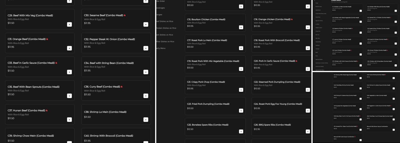 Tom's II Kitchen Menu