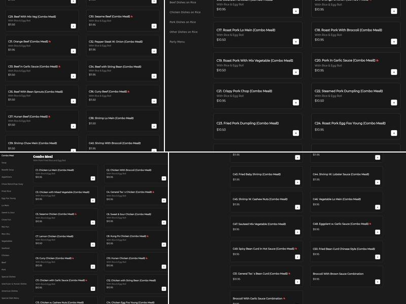 Tom's II Kitchen Menu