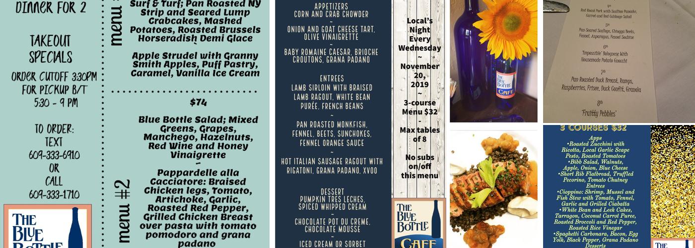 The Blue Bottle Cafe Menu