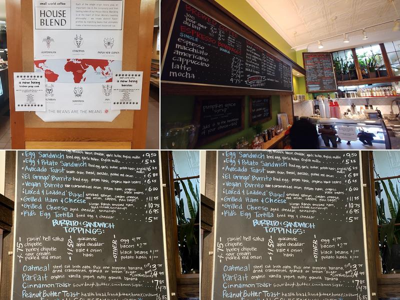 Small World Coffee Menu