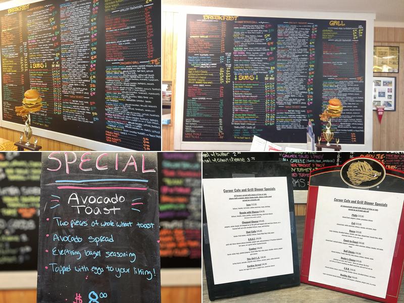 Corner Cafe & Grill Menu