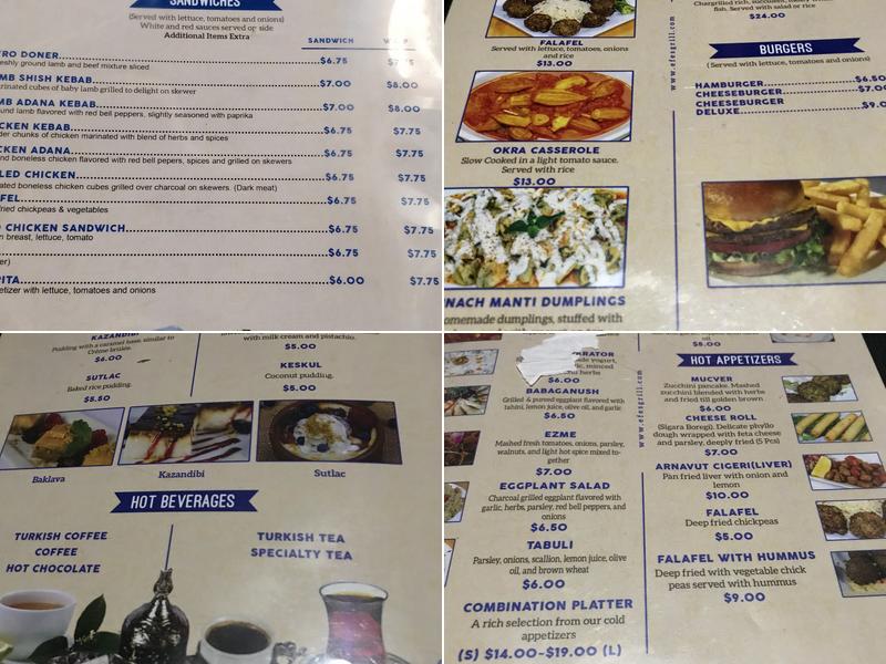 EFES Mediterranean Grill Princeton Menu