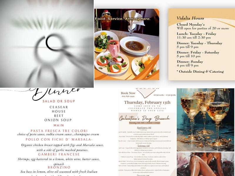 Vidalia Restaurant Menu