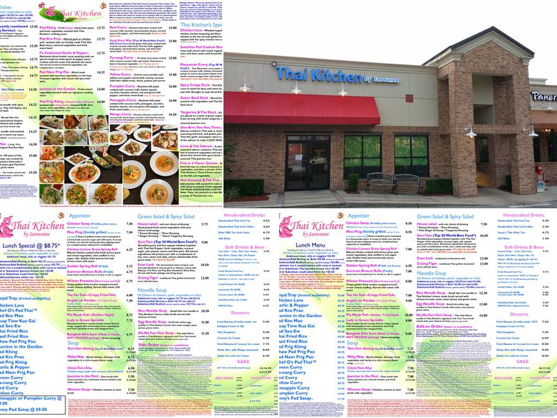 Thai Kitchen by Saowanee Menu