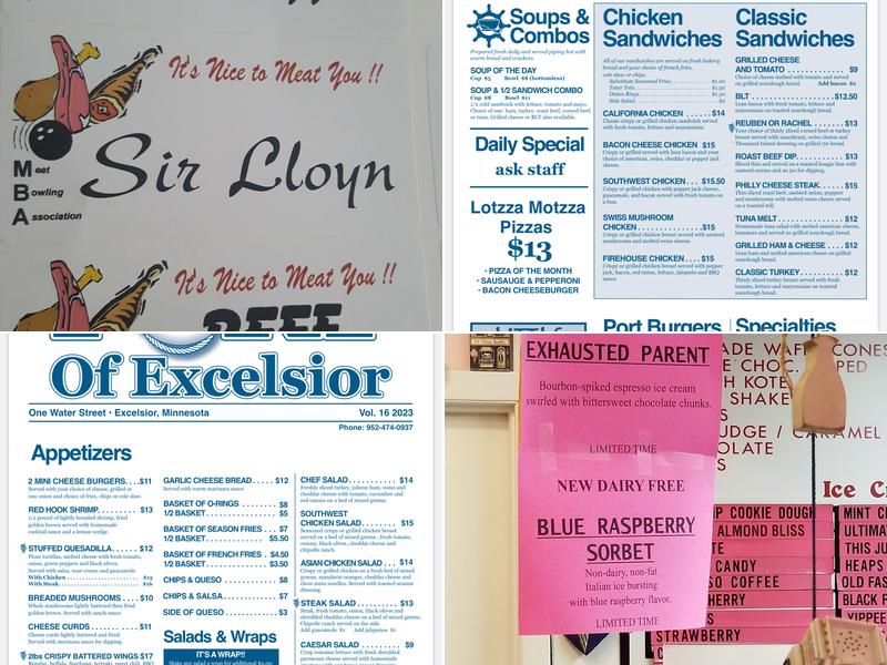 Haskell's Port of Excelsior Menu