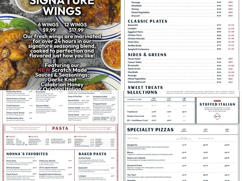 Giovanni's Pizzeria & Kitchen Menu