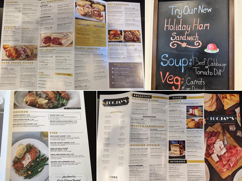 TooJay’s Deli • Bakery • Restaurant Menu