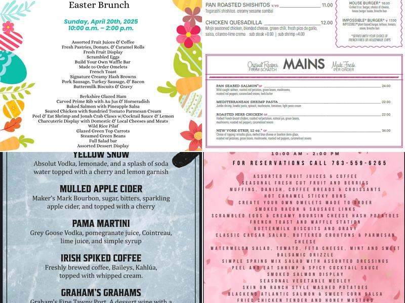 Creekside Cafe Menu