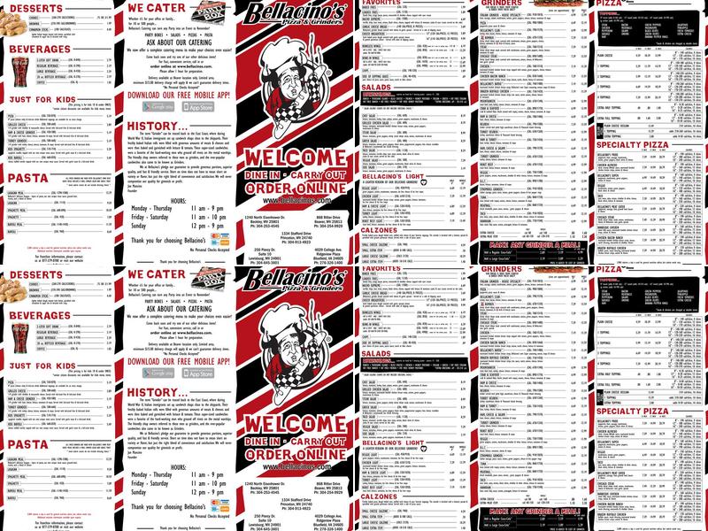 Bellacino's | Pizza & Grinders Menu