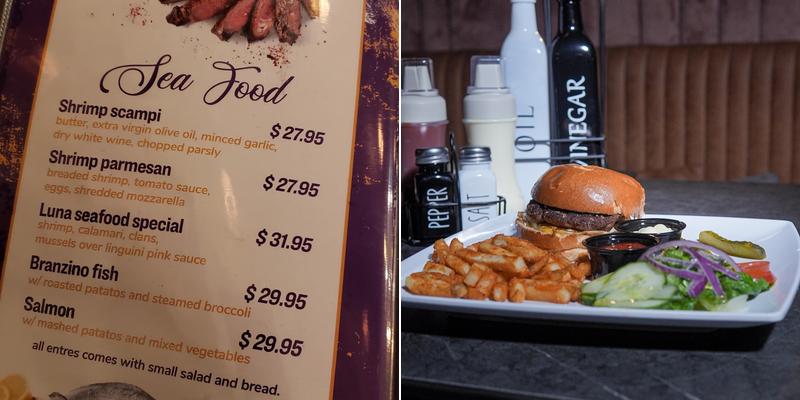 Luna Cafe Menu