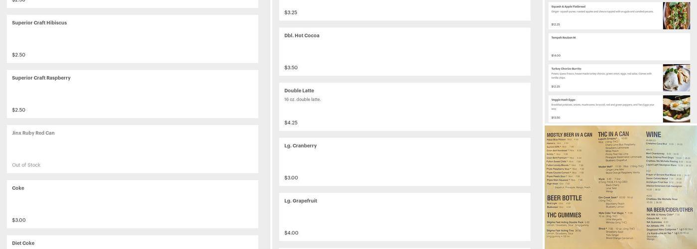 Bryant Lake Bowl and Theater Menu