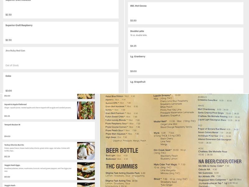 Bryant Lake Bowl and Theater Menu