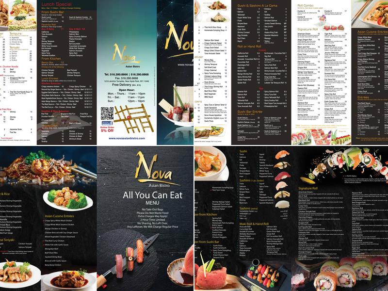 Nova Asian Bistro Menu