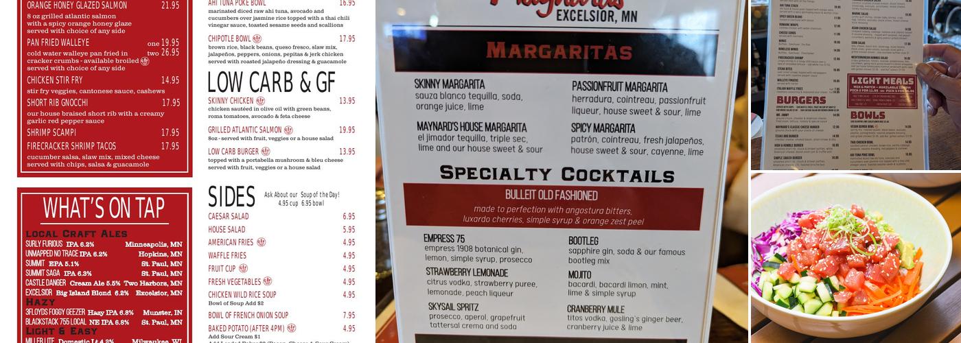 Maynards Menu