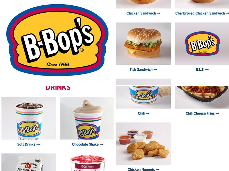 B-Bop's Menu