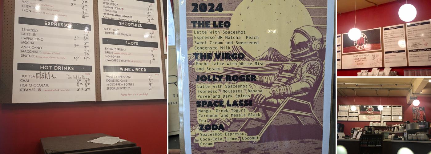 Mars Cafe Menu