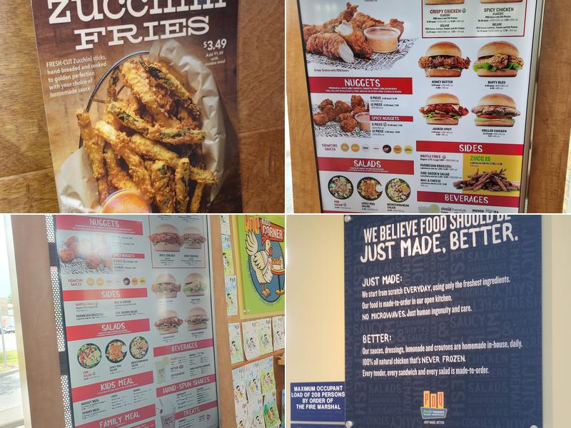PDQ Chicken Menu