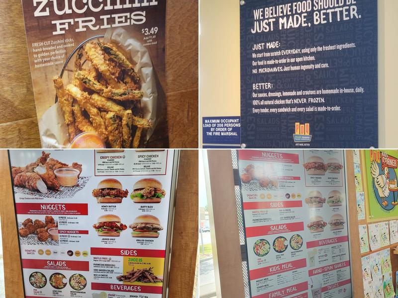 PDQ Chicken Menu