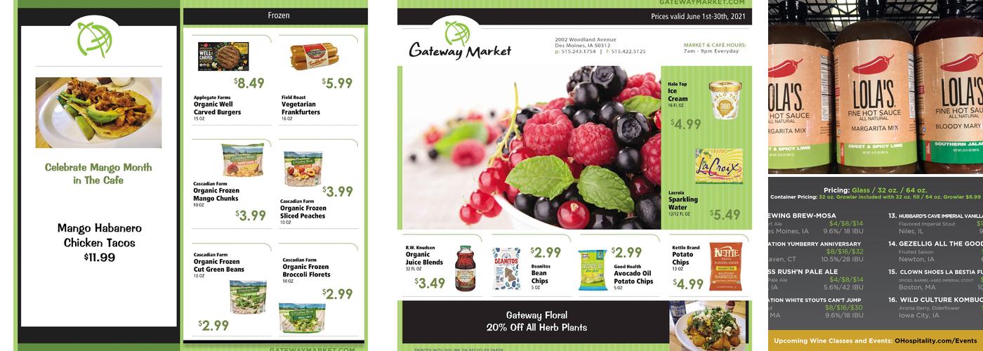 Gateway Market Cafe Menu