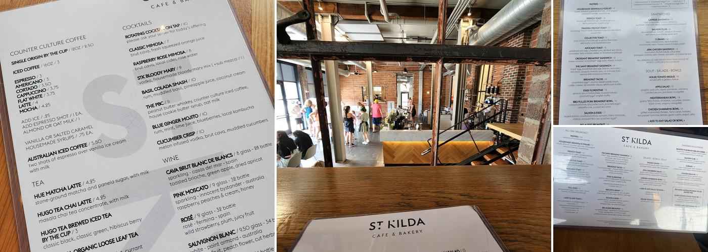 St. Kilda Cafe & Bakery Menu