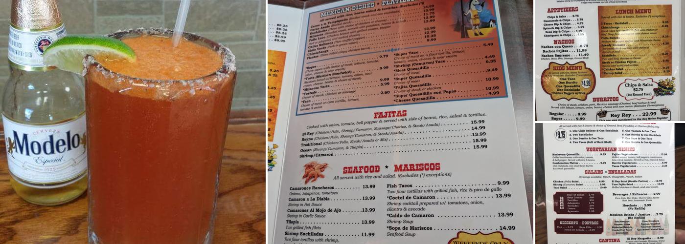 El Rey Burritos Menu