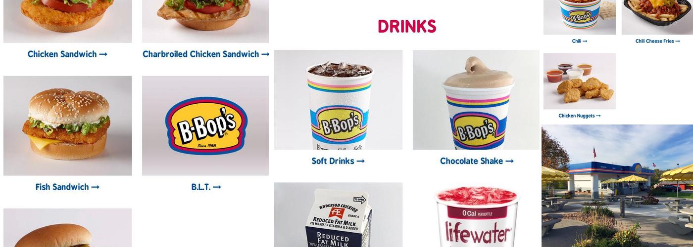 B-Bop's Menu