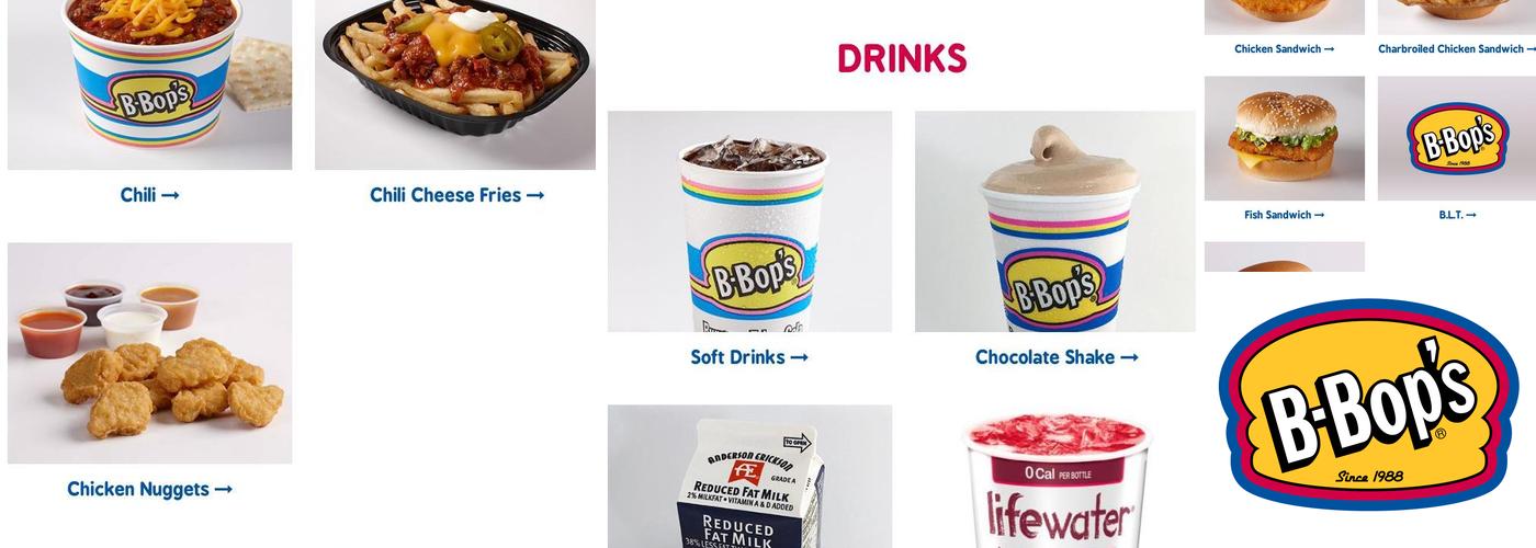 B-Bop's Menu