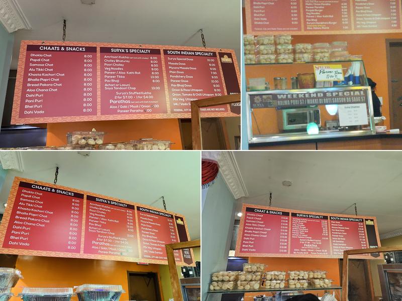 Surya Menu