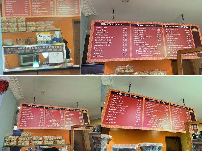 Surya Menu