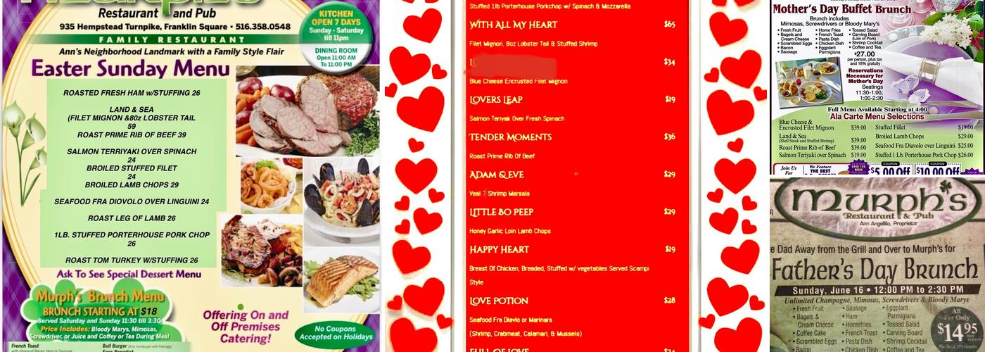 Murph's Menu