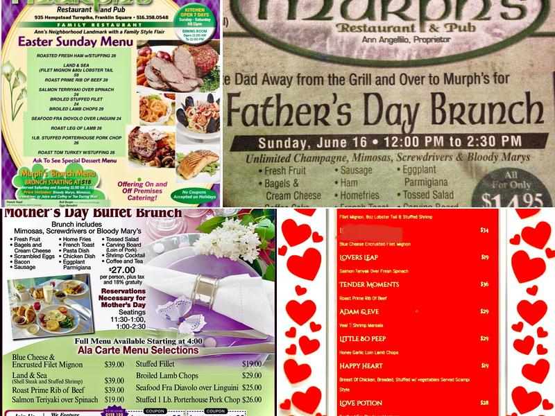 Murph's Menu