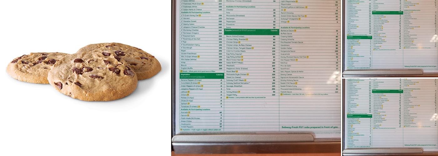 Subway Menu