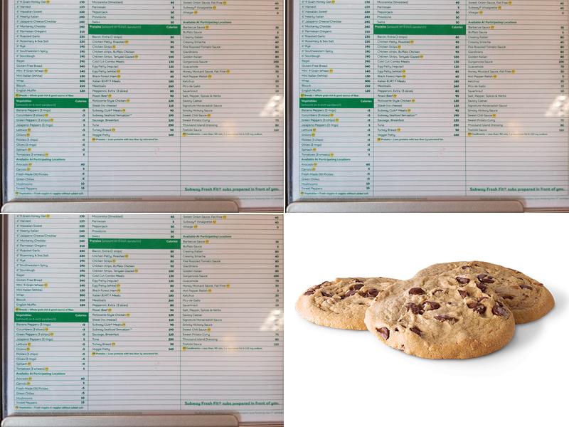 Subway Menu