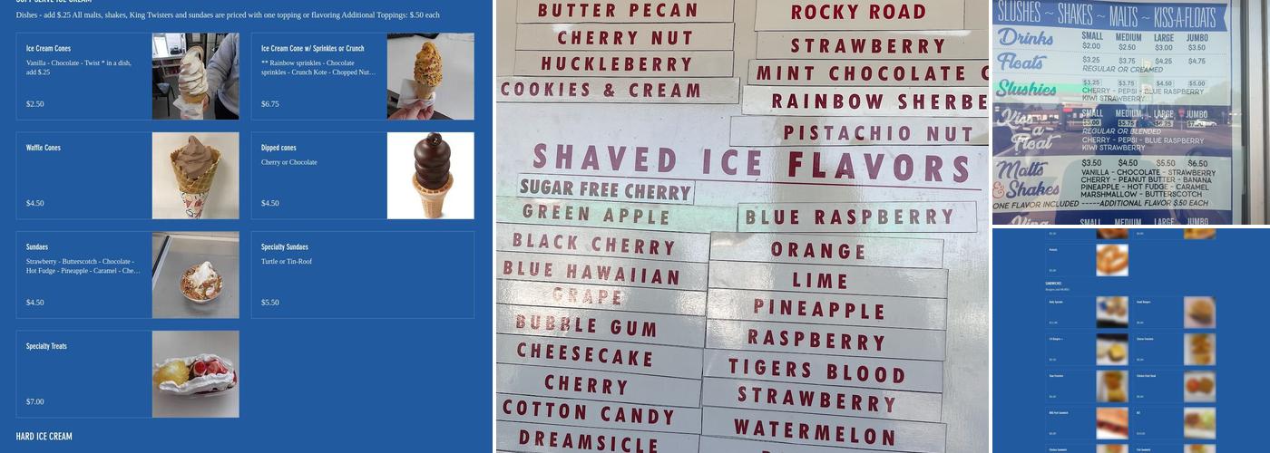 Dairy King Menu