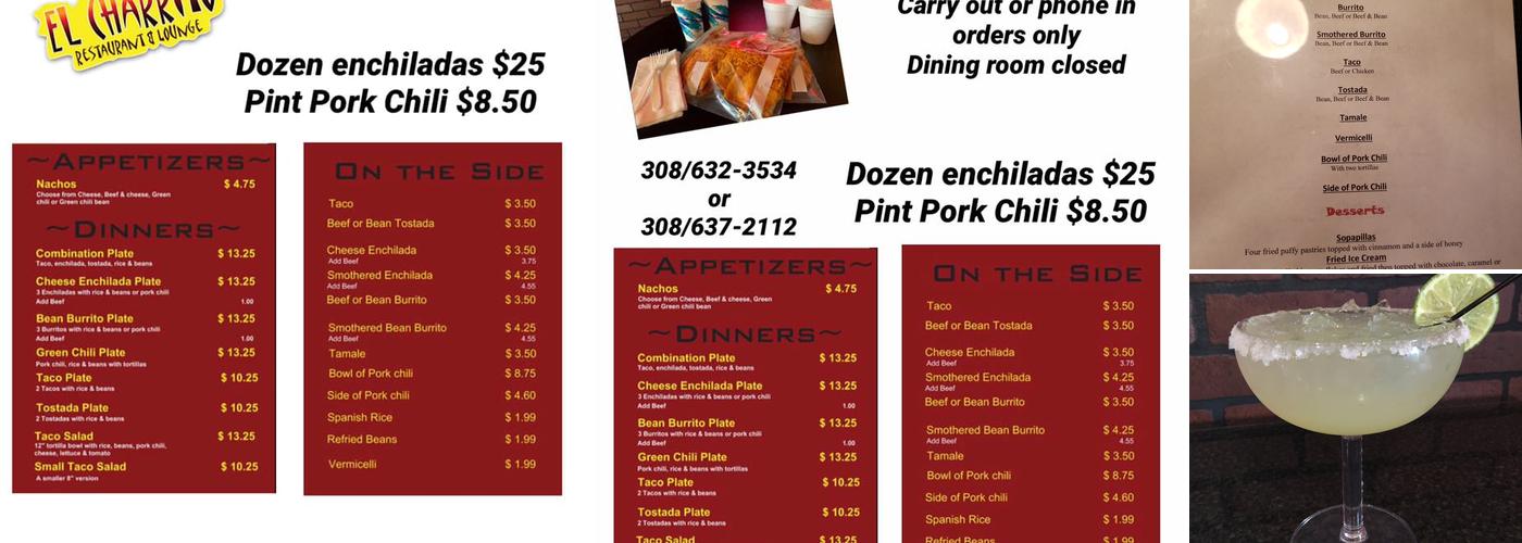 El Charrito Restaurant Menu