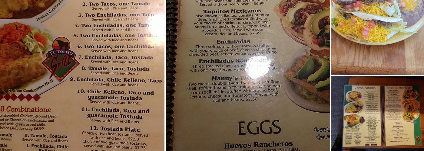 El Torito Grill Menu
